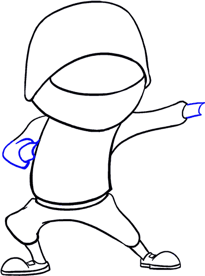How To Draw Cartoon Ninja - Drawing (678x600), Png Download