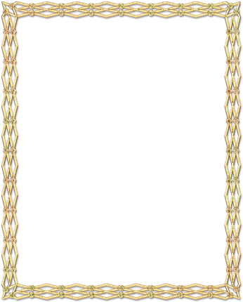 Gold Frames - Cornice Dorata Png (354x500), Png Download