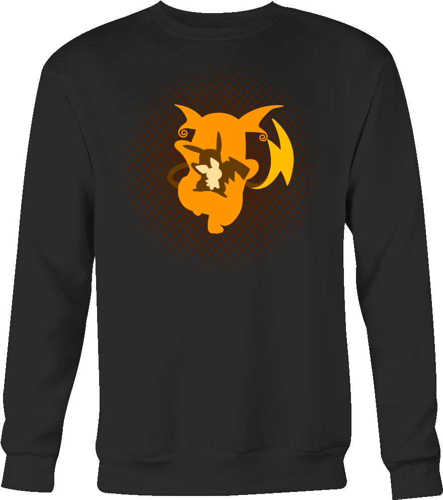 Pokemon Raichu Evolution Sweatshirt T Shirt - Never Dreamed I D Grow Up (1000x1000), Png Download