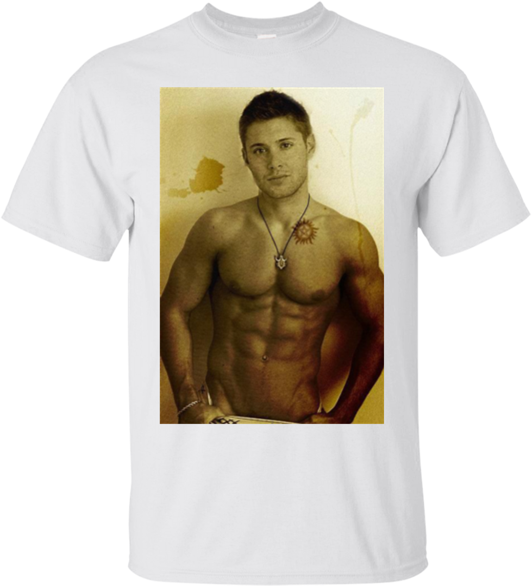 Jensen Ackles Hoodies Sweatshirts - Barechested (1155x1155), Png Download