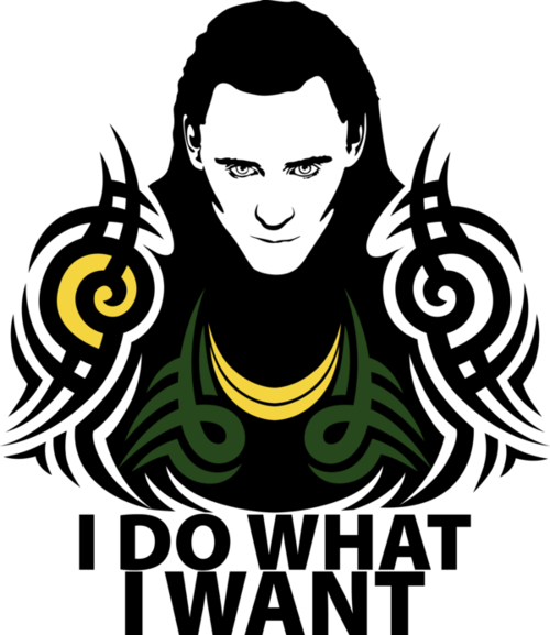 Loki Is Here Because He Can - Loki Vector (500x577), Png Download