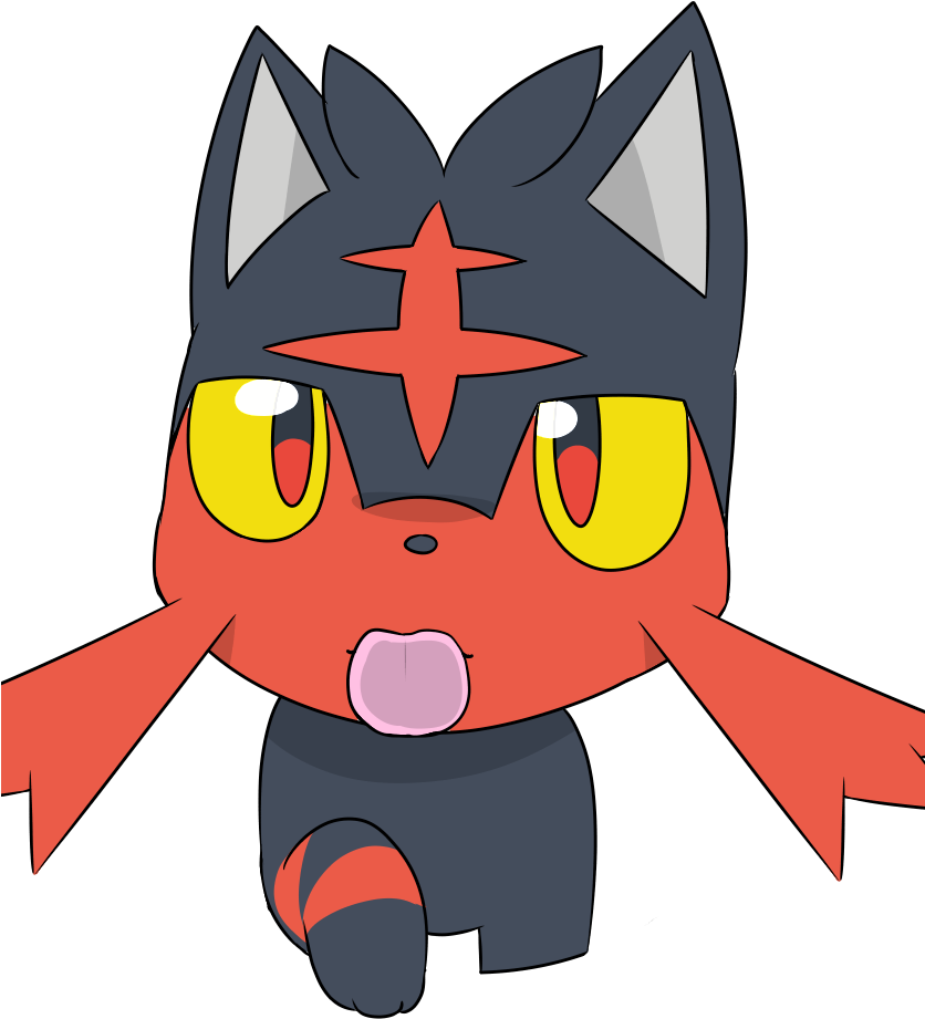 Licky Litten - Cartoon (835x983), Png Download