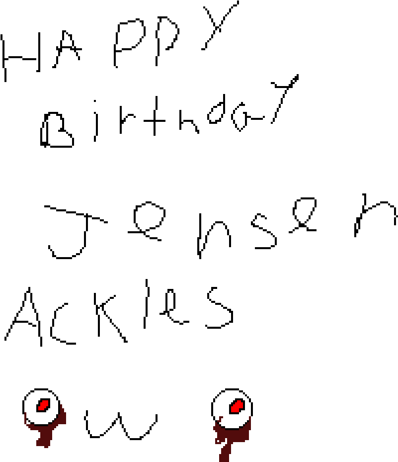 Happy Birthday Jensen Ackles - Handwriting (1000x1120), Png Download