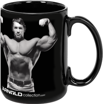 Arnold Double Bicep Mug - Mug (384x408), Png Download