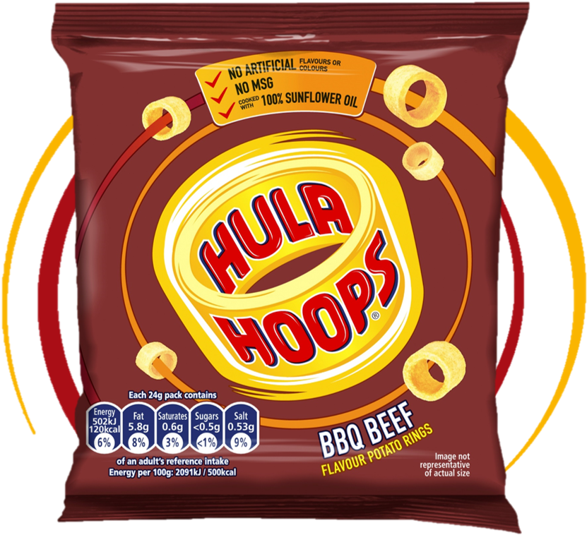 Bbq Beef Flavour Hula Hoops Are Packed Full Of Beefy - Hula Hoops Crisps (839x767), Png Download