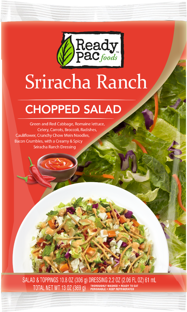 Ready Pac Complete Salad Kit, Bbq Ranch, Chopped - (800x1283), Png Download