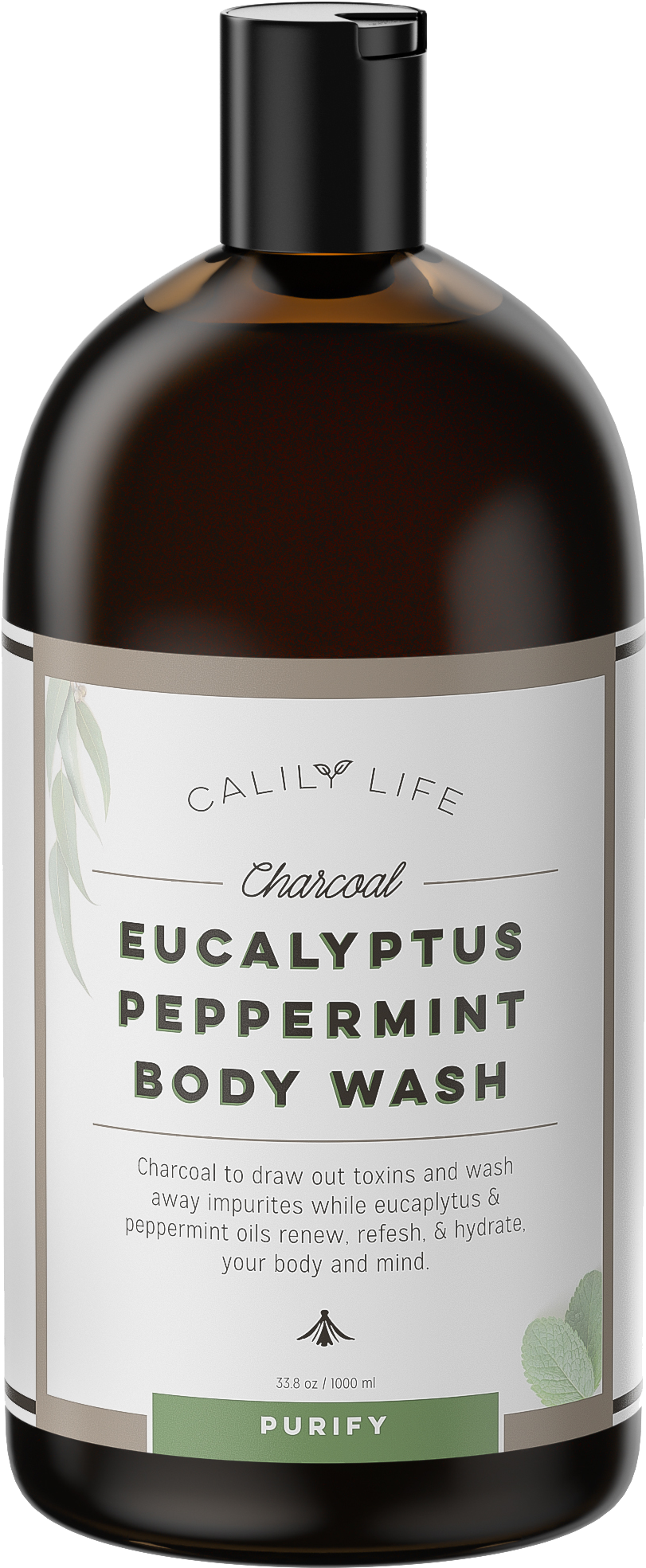 Calily Life Organic Detoxifying Charcoal + Eucalyptus (2000x2000), Png Download