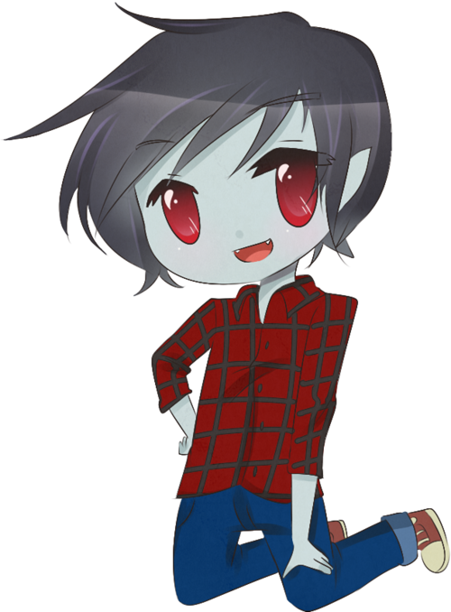 Large - Adventure Time Chibi Marshall Lee (500x678), Png Download