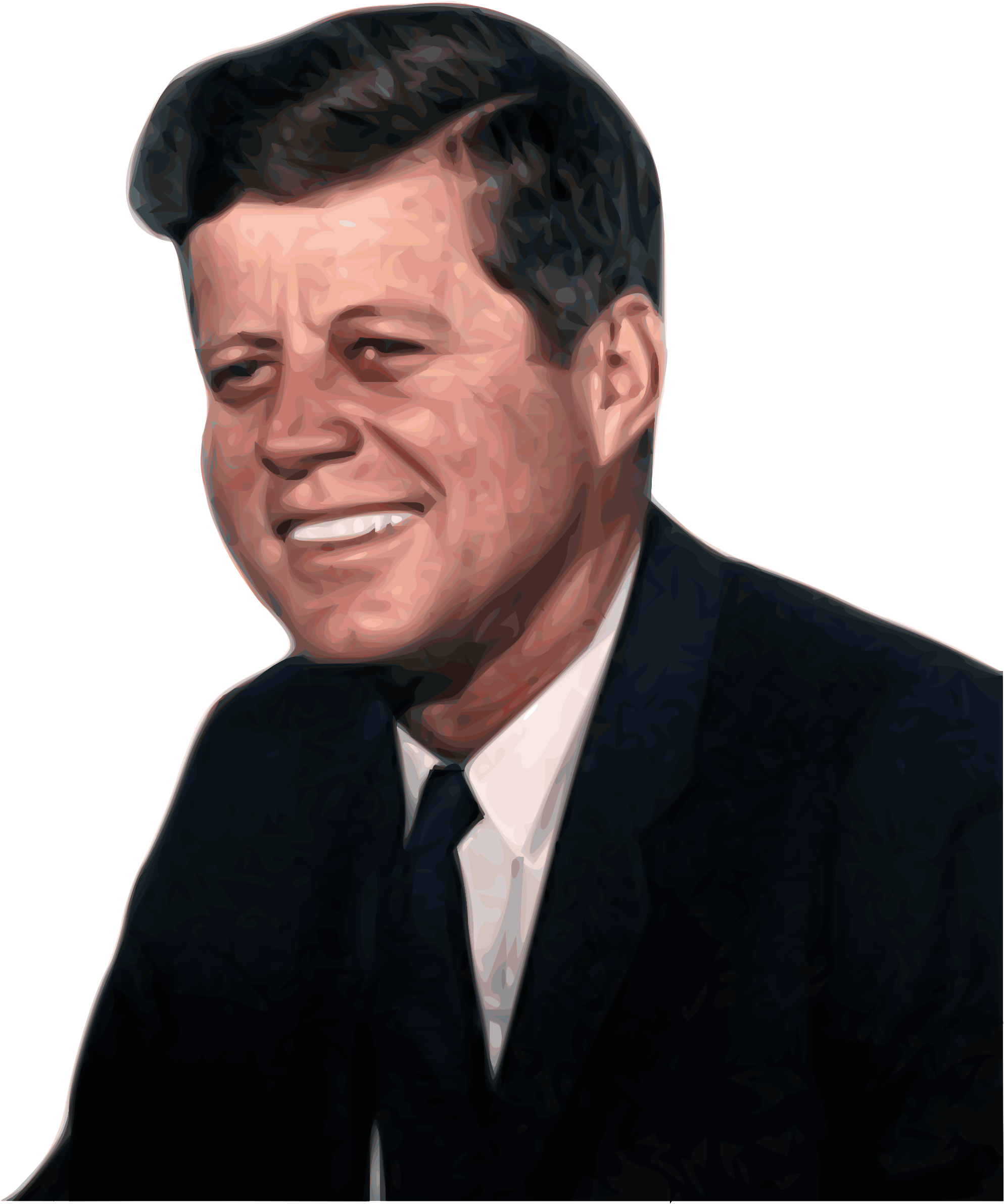John F Kennedy Sideview Portrait - John F Kennedy (600x720), Png Download