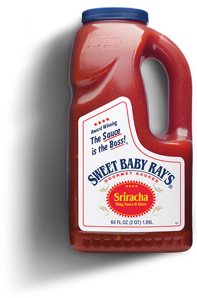Sriracha Wing Sauce & Glaze - Sweet Baby Ray's Golden Bbq Wing Sauce (404x636), Png Download