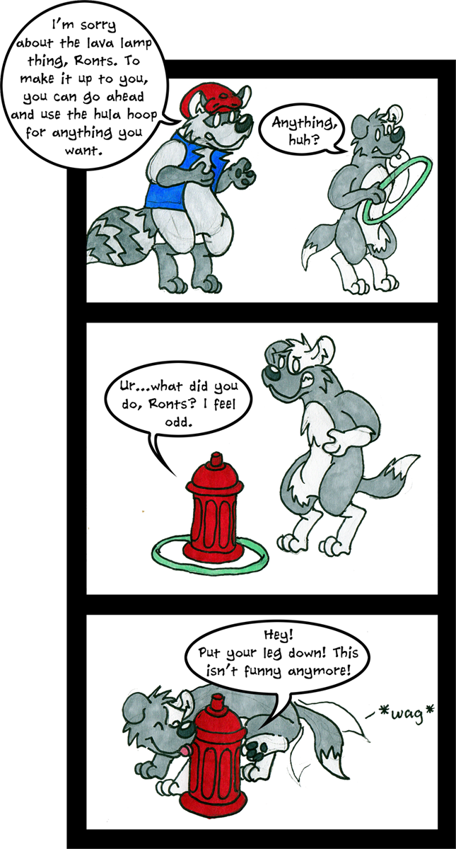 Revenge Of The Hula Hoop - Cartoon (645x1200), Png Download