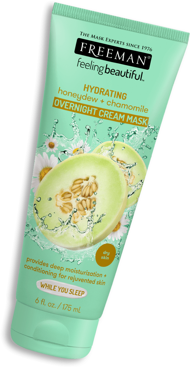 Hydrating Honeydew Chamomile - Facial Clay Mask Avocado & Oatmeal By Freeman Cosmetic (1070x1660), Png Download