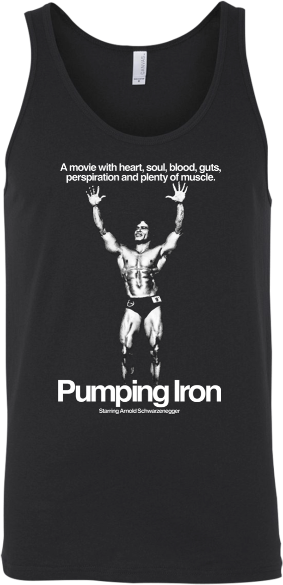 Pumping Iron Arnold Schwarzenegger Movie Fitness Weightlifting - Shirt (1155x1155), Png Download