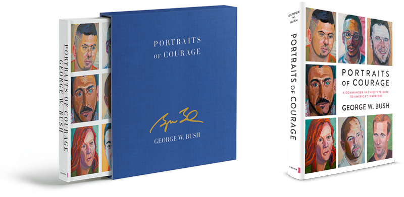Autographed Portraits Of Courage - Portraits Of Courage: A Commander In Chief's Tribute (800x391), Png Download