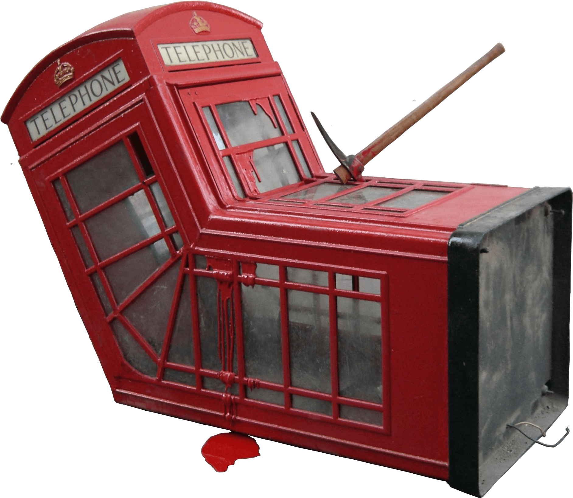 Banksy, Death Of A Phone Booth, London, Uk, 2006, Installation (3072x2304), Png Download