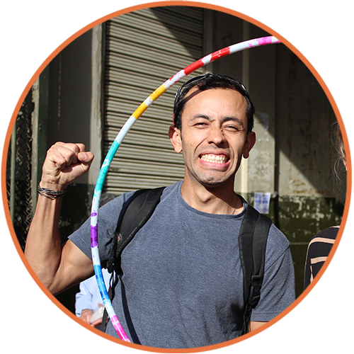 Carlos Found A Hula Hoop - Hula Hoop (500x500), Png Download