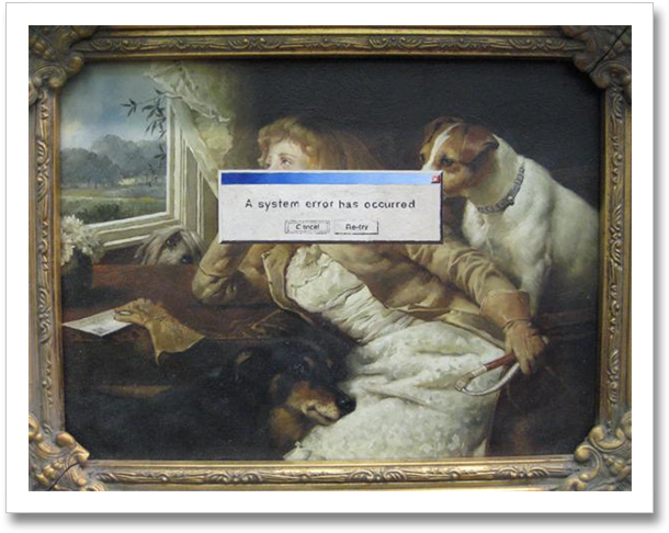 Altered Art Monday » Banksy System Error - Banksy Museum (630x505), Png Download