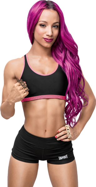 Sasha Banks - Sasha Banks Muscle And Fitness (308x600), Png Download