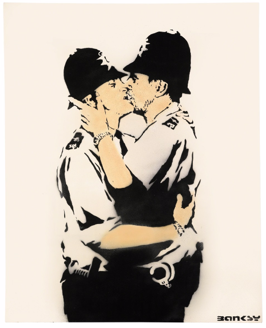 Banksy - Brighton (1349x643), Png Download
