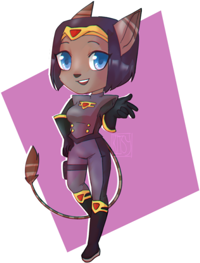 Watch The Speedpaint - Ratchet & Clank (500x580), Png Download