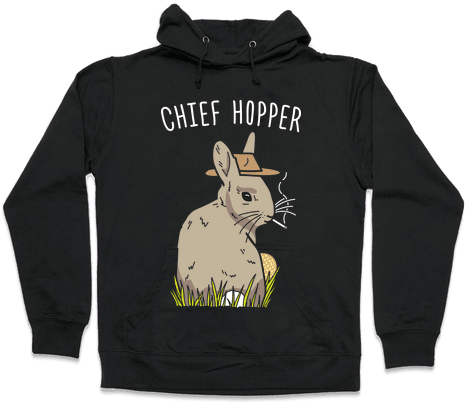 Chief Hopper Parody Hooded Sweatshirt - Funniest Softball Sweatshirts (484x484), Png Download