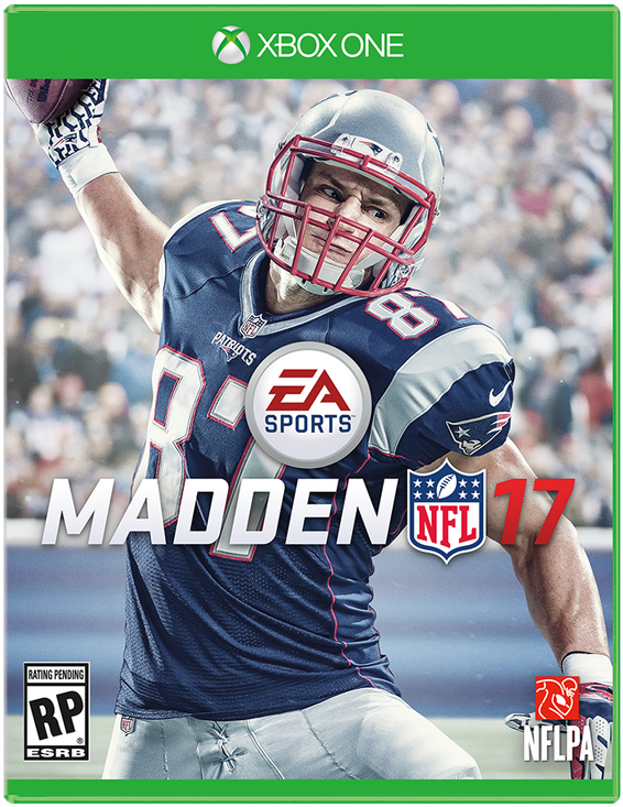 Rob Gronkowski Will Grace The Cover Of Madden - False Madden Nfl 17 (xbox One) (600x819), Png Download