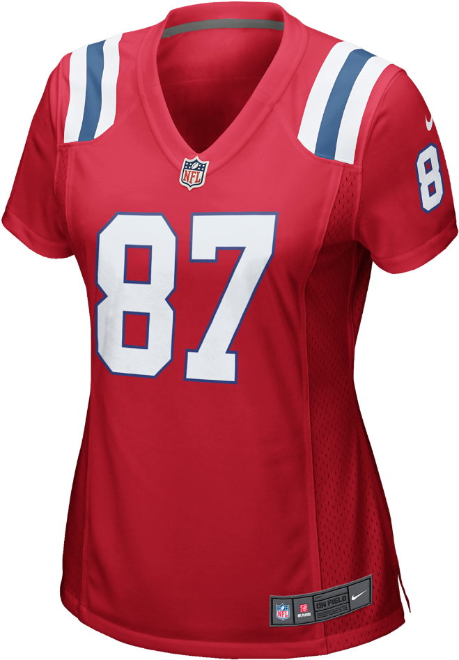 Nike Nfl New England Patriots Women's Football Alternate - Womens Red Patriots Jersey (1000x1000), Png Download