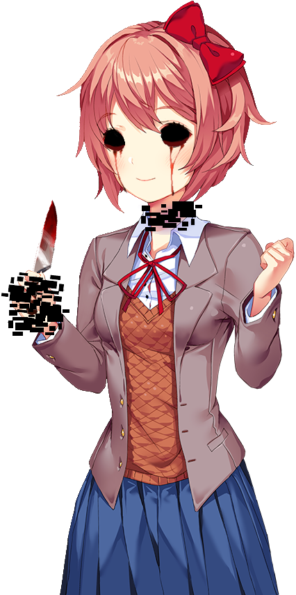 Teasercome Here Buddy - Sayori Png (960x960), Png Download