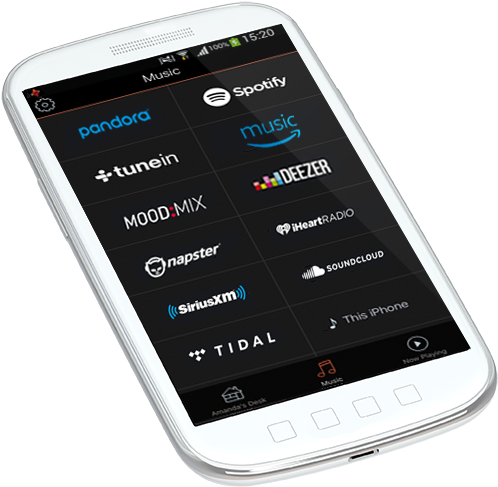 Music Streaming By Heos App - Mobile App (675x595), Png Download