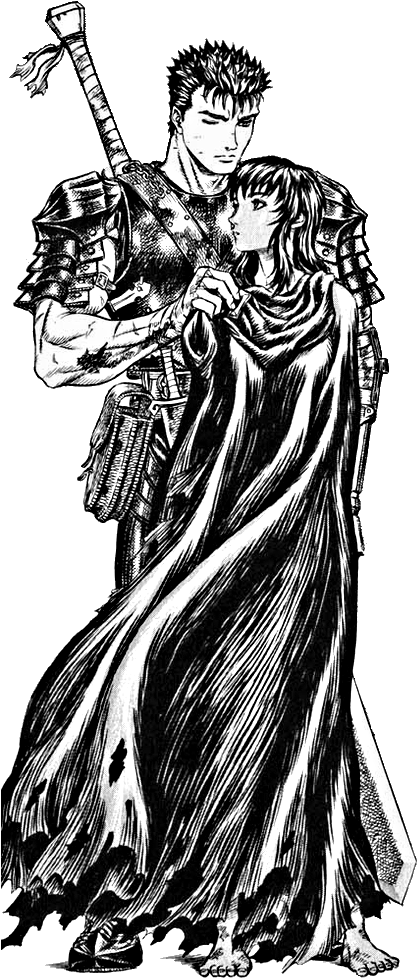 Guts And Casca Pinterest Anime Manga Comic - Guts And Casca Love (500x991), Png Download
