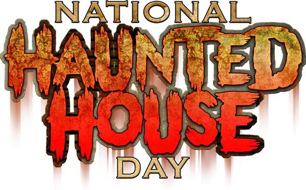 National Haunted House Day - Haunted House Logo Png (600x374), Png Download