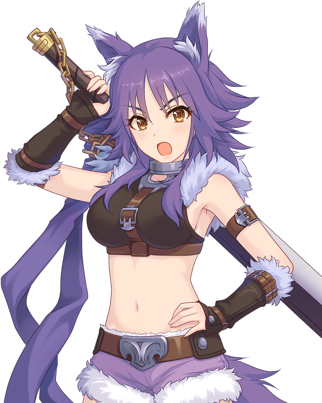 Makoto Mad But W A Sword - Princess Connect Re Dive Makoto (640x832), Png Download