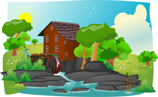 Banner Stock Haunted Clipart Free Download For Commercial - Landscape Clipart (555x340), Png Download