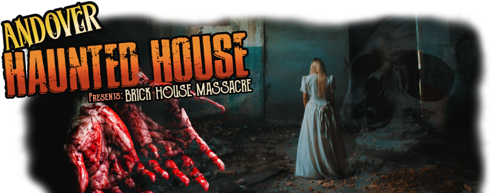 Andover Haunted House (1000x383), Png Download