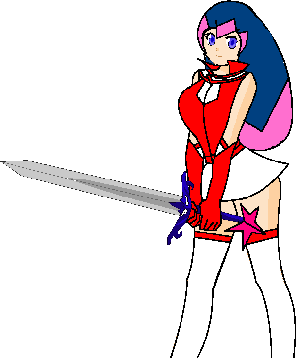May Star Sword - Cartoon (714x755), Png Download