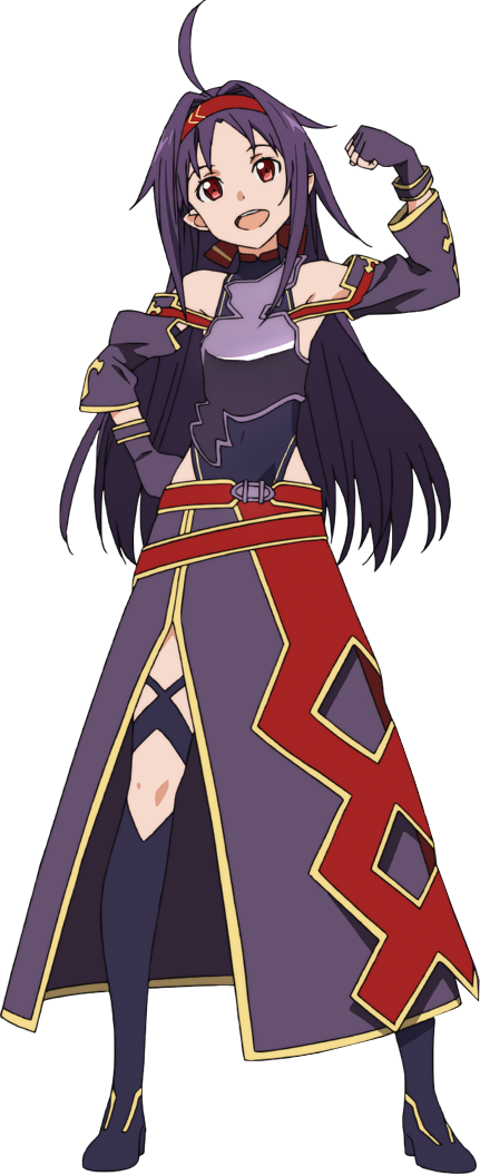Top Player In Alo, She Defeats 60 Players Of Alo And - Sword Art Online Yuuki Alo (431x1056), Png Download