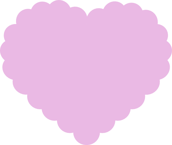 How To Set Use Light Purple Heart Clipart (600x507), Png Download