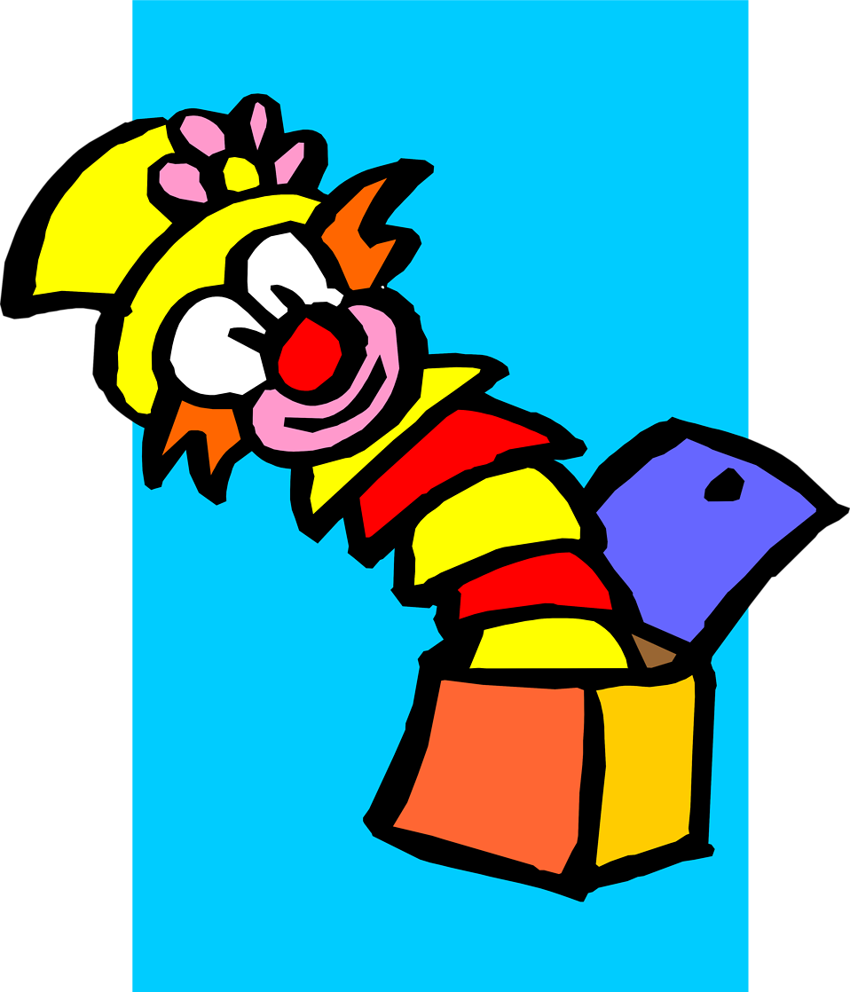 Toy Clipart Jack In Box - Jack In The Box Clipart (958x1118), Png Download