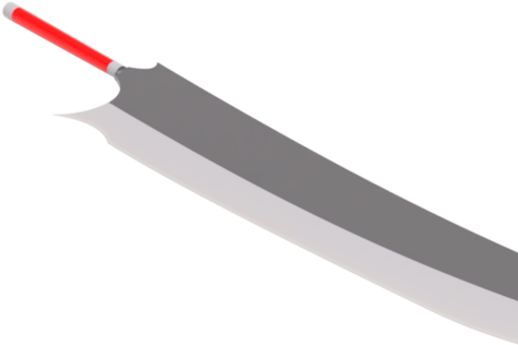 3dutchie 3d Printer Files Bleach Series Cosplay - Blade (480x480), Png Download