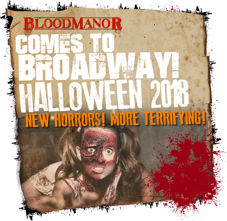 Blood Manor New York's Premier Haunted House, Haunted - Blood Manor (761x780), Png Download
