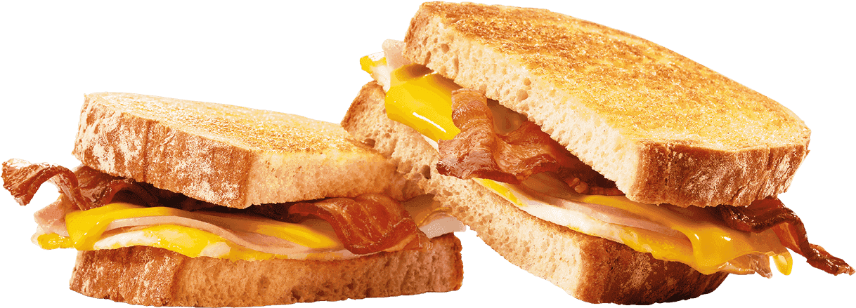 Ham And Cheese Sandwich (1280x1280), Png Download
