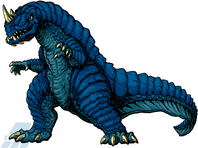 The Blue Foam Monster By Almightyrayzilla On Deviantart - Kaiju Monster (800x800), Png Download