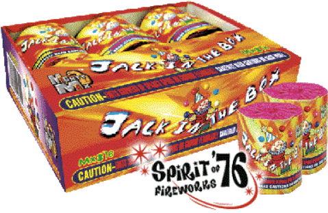Jack In The Box Firework (500x500), Png Download