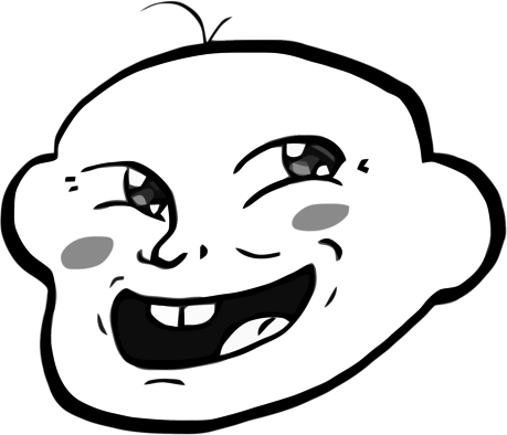 Rage Face, Win, Cereal Guy, Bitch Please, Derpina, - Evolution Of Troll Face (459x394), Png Download