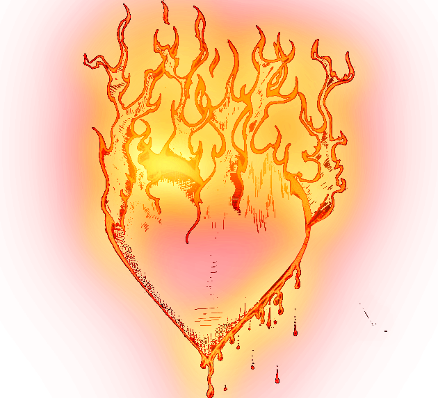 Image Freeuse Zoom Dise O Y Fotografia Hearts Fire - Corazon De Fuego Png (630x573), Png Download