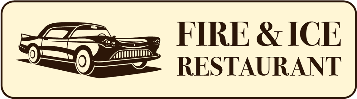 Fire And Ice - Murphy's Full Service Garage - Vintage Sign - Lantern (1200x392), Png Download