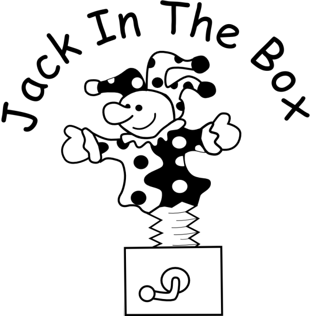 Events In Aylesbury - Jack In The Box Clipart Black And White (603x615), Png Download