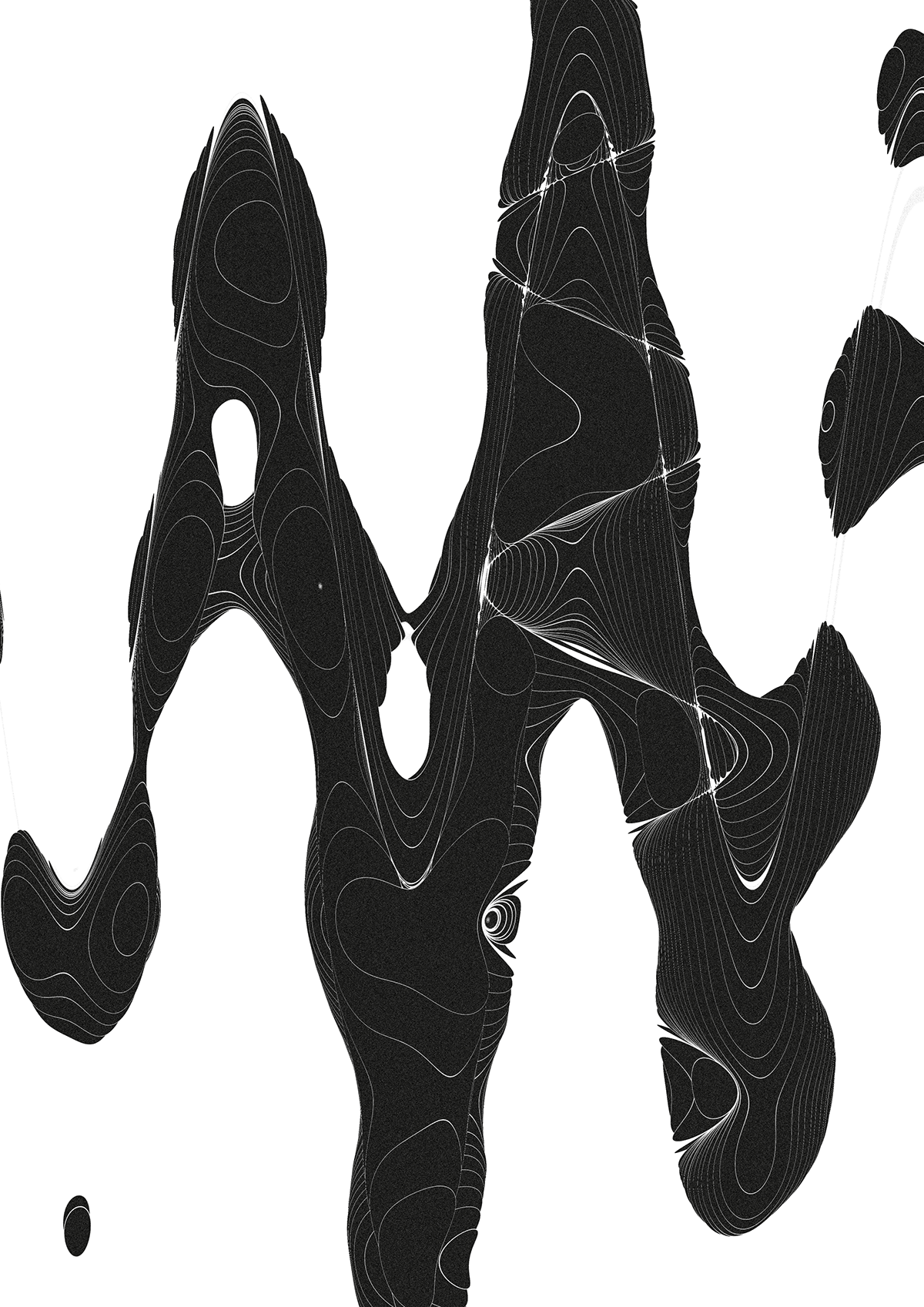 The Abstract Posters Were Created Using Shapes In Illustrator - Sock (1200x1697), Png Download