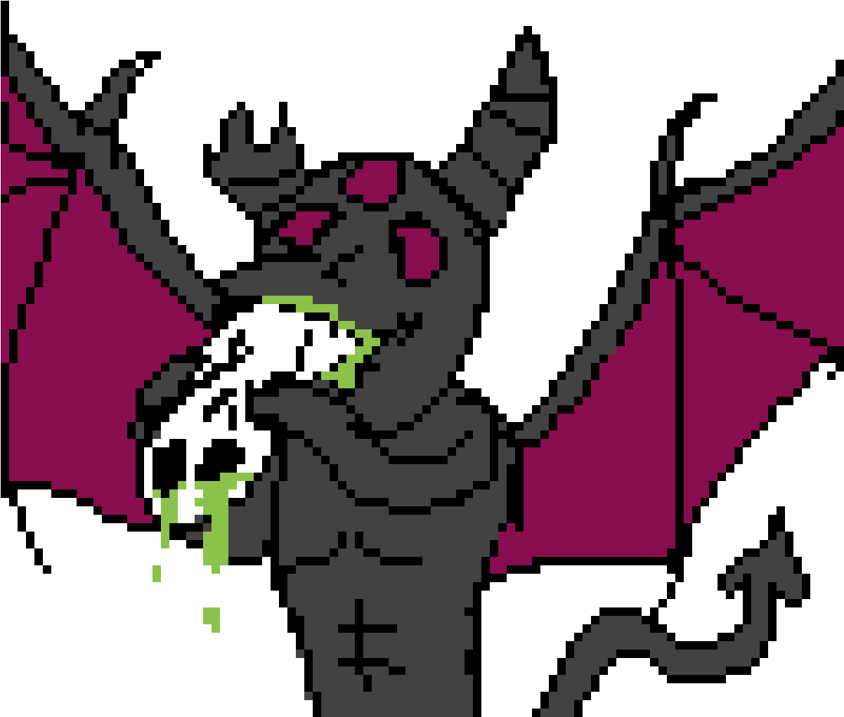 A Devil Enjoying A Nice Juicy Ghost - Devil (1200x1200), Png Download