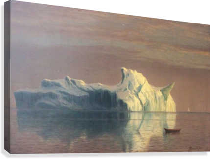 The Iceberg Canvas Print - Albert Bierstadt Iceberg (429x325), Png Download